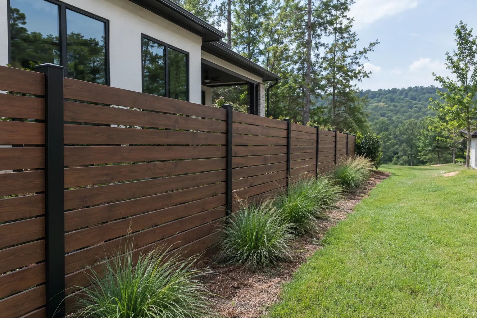 Horizontal & Modern Fences in Birmingham, AL